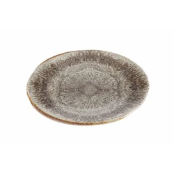 Тарелка Porland Stoneware 04SWA000043, керамогранит, коричневая, 29 см