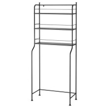 Stellaj IKEA FROSJON, polad/polipropilen, qara, 65x156 sm