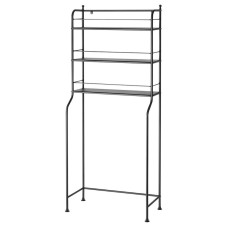 Stellaj IKEA FROSJON, polad/polipropilen, qara, 65x156 sm