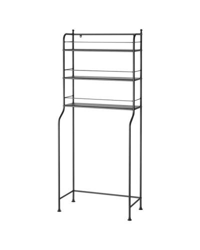 Stellaj IKEA FROSJON, polad/polipropilen, qara, 65x156 sm