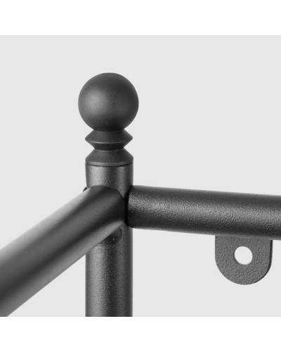 Stellaj IKEA FROSJON, polad/polipropilen, qara, 65x156 sm