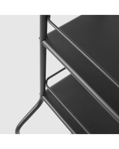 Stellaj IKEA FROSJON, polad/polipropilen, qara, 65x156 sm