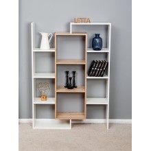 Stellaj Letta LDSP, ağ/bej, 140х20х103 sm