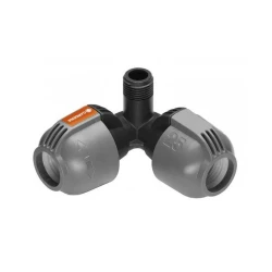 Соединитель L-образный Gardena 2782-20 Quick & Easy с наружной резьбой 25мм х 1/2