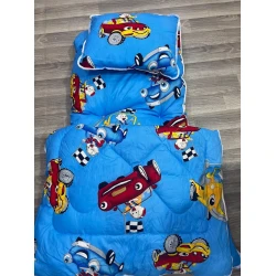 Набор детского постельного белья Sahara SHA-00001983, одеяло 100х150 см, подушка 40х60 см, матрас 70х130 см, разноцветный