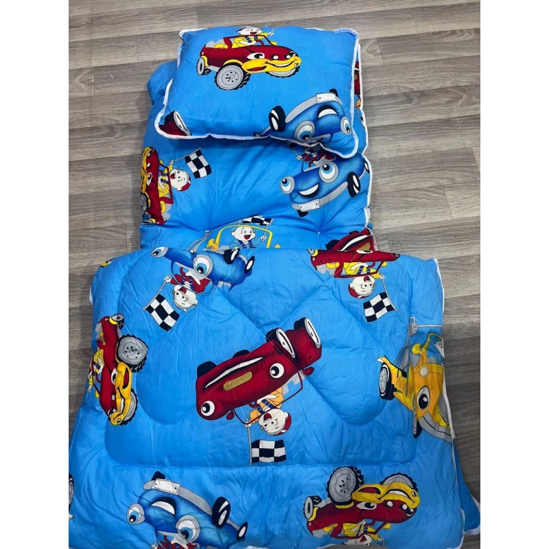 Набор детского постельного белья Sahara SHA-00001983, одеяло 100х150 см, подушка 40х60 см, матрас 70х130 см, разноцветный Набор детского постельного белья Sahara SHA-00001983, одеяло 100х150 см, подушка 40х60 см, матрас 70х130 см, разноцветный