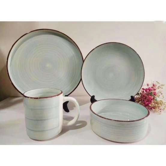 Boşqab dəsti 8292-52, keramika, 4 nəfərlik, 16 parça