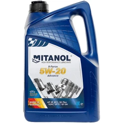 Motor yağı Mitanol X-Force 5W-20 Advance, 4 l