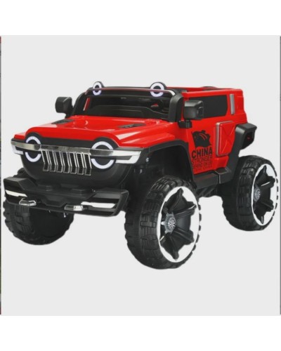 Uşaq elektrik avtomobili Jeep WN-502, 5 yaşa qədər, qırmızı, rezin təkərlər - WN-502