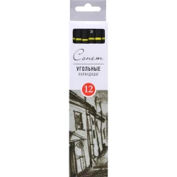 Угольный карандаш Невская палитра Сонет Средняя мягкость, 1 шт.