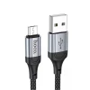 Кабель USB Hoco X102 USB to microUSB 2.4 A, 1 м, черный