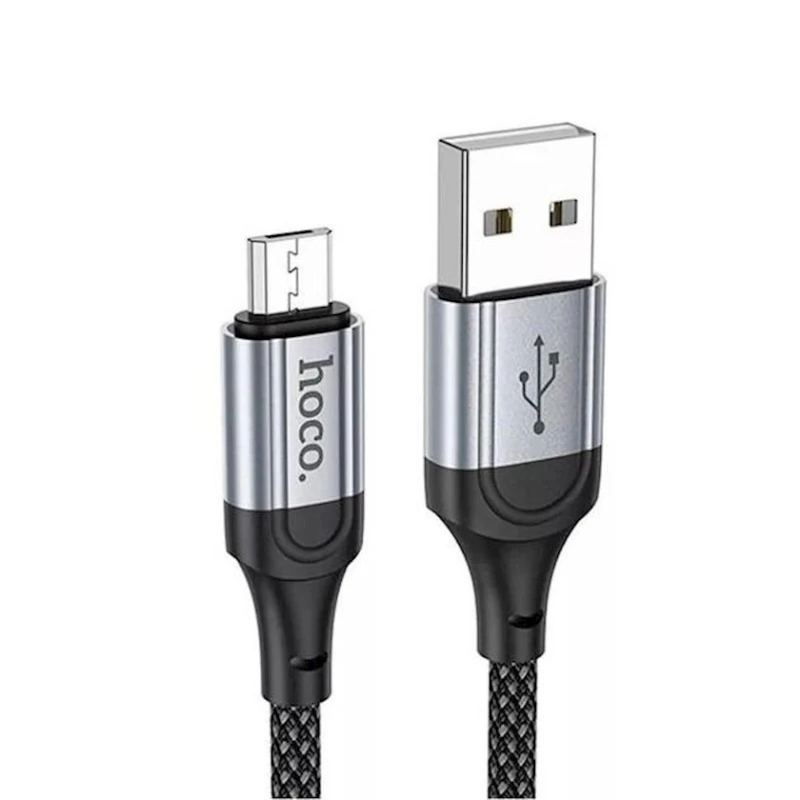 Кабель USB Hoco X102 USB to microUSB 2.4 A, 1 м, черный