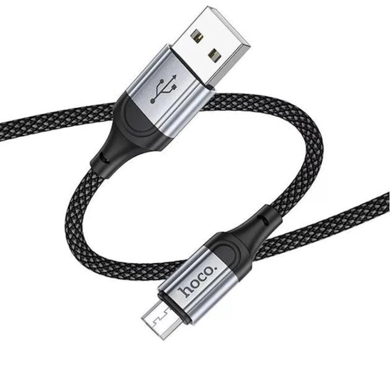 Кабель USB Hoco X102 USB to microUSB 2.4 A, 1 м, черный