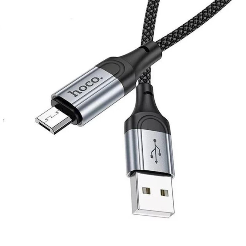 Кабель USB Hoco X102 USB to microUSB 2.4 A, 1 м, черный