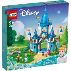 Конструктор LEGO Disney Princess Cinderella and Prince Charming's Castle 43206, 5+ лет, 365 элементов