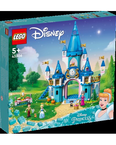 Konstruktor LEGO Disney Princess Cinderella and Prince Charming's Castle 43206, 5+ yaş, 365 hissə