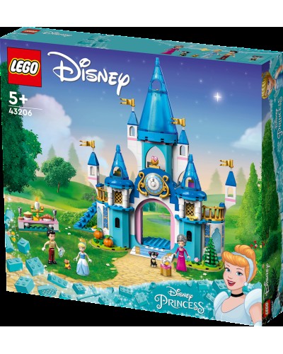 Konstruktor LEGO Disney Princess Cinderella and Prince Charming's Castle 43206, 5+ yaş, 365 hissə