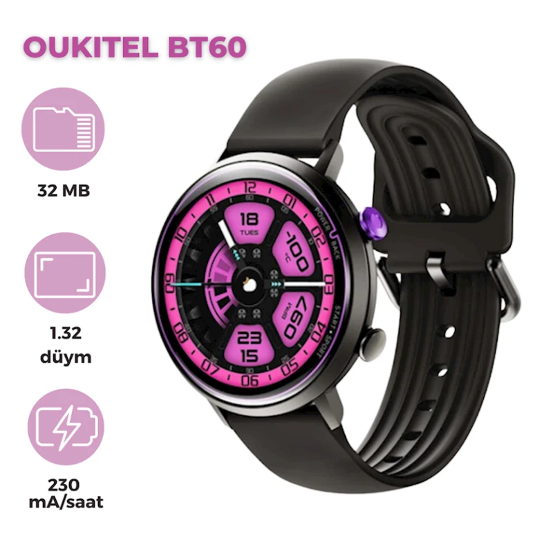 Умные часы Oukitel BT60 Black (6931940742863) Умные часы Oukitel BT60 Black (6931940742863)