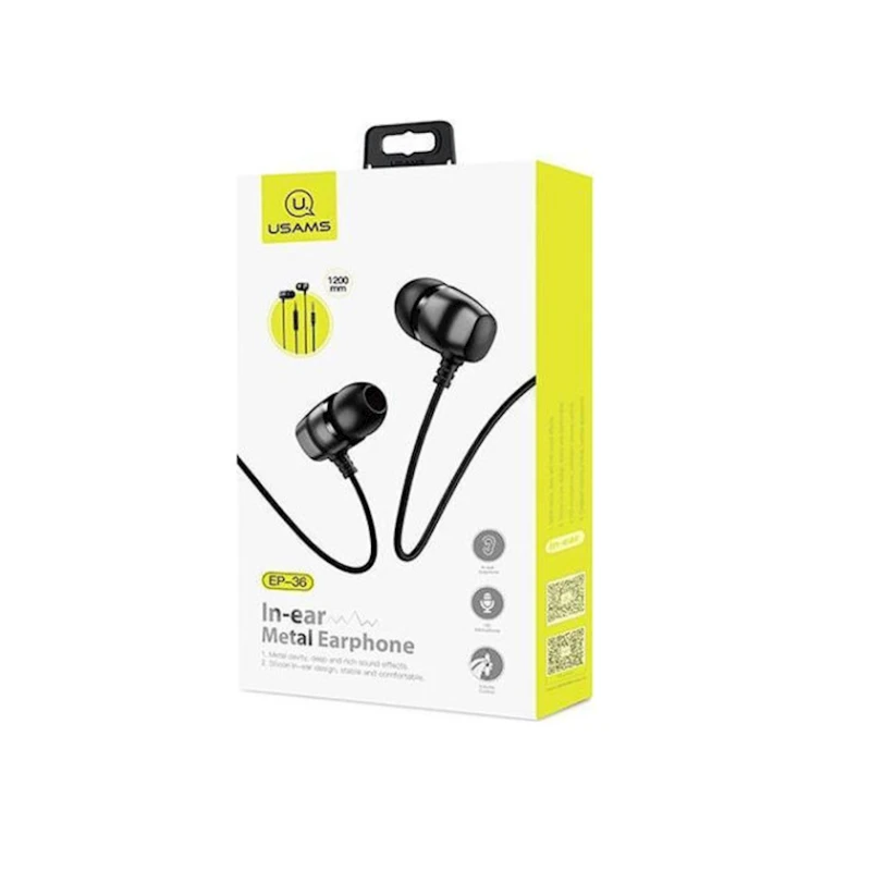 Проводные наушники USAMS EP-36 Gray Проводные наушники USAMS EP-36 Gray
