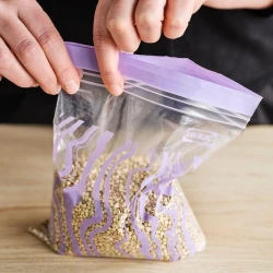 Пакеты для продуктов IKEA Istad, с застёжкой, фиолетовые, 1 л, 20 шт