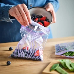 Пакеты для продуктов IKEA Istad, с застёжкой, фиолетовые, 1 л, 20 шт