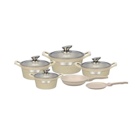 Набор кастрюль sweet-maxi 20/10, бежевый, 10 предметов Набор кастрюль sweet-maxi 20/10, бежевый, 10 предметов