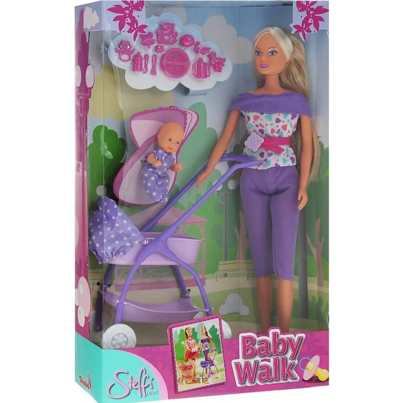 Кукла Simba Steffi & Evi Love Штеффи с ребенком, 29 см, от 3 лет, в ассортименте Кукла Simba Steffi & Evi Love Штеффи с ребенком, 29 см, от 3 лет, в ассортименте