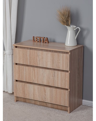 Komod Letta, bej, LDSP, 70x35x67 sm