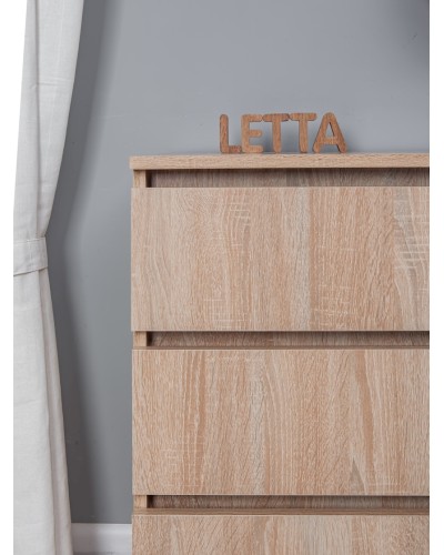 Komod Letta, bej, LDSP, 70x35x67 sm