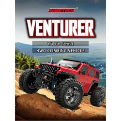 Radio ilə idarə olunan maşın Venturer 4WD 197, qırmızı