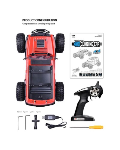 Radio ilə idarə olunan maşın Venturer 4WD 197, qırmızı