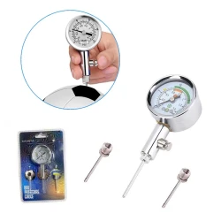 Набор для накачивания мячей, серебристый