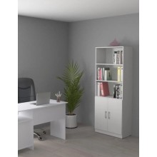 Stellaj HS group 008, ağ, LDSP, 182x37x70 sm