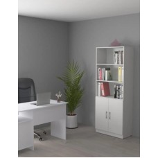 Stellaj HS group 008, ağ, LDSP, 182x37x70 sm
