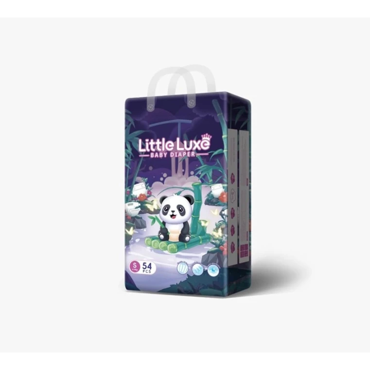 Подгузники Little Luxe S, 4-8 кг, 54 шт