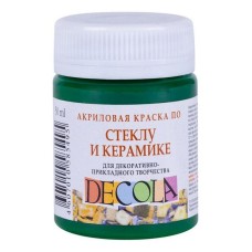 Akril boya şüşə və keramika üçün Decola, Yaşıl, 50 ml