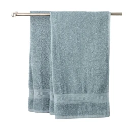 Полотенце банное JYSK Uppsala, 65x130 см, хлопок, пыльно-синий Полотенце банное JYSK Uppsala, 65x130 см, хлопок, пыльно-синий