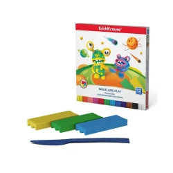 Пластилин Erich Krause Cosmic Monsters, 12 цветов