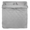 Комплект постельного белья JYSK Nell, однотонный, пододеяльник 200x220 см, простыня 240x260 см, двуспальный, сатин/хлопок, светло-серый