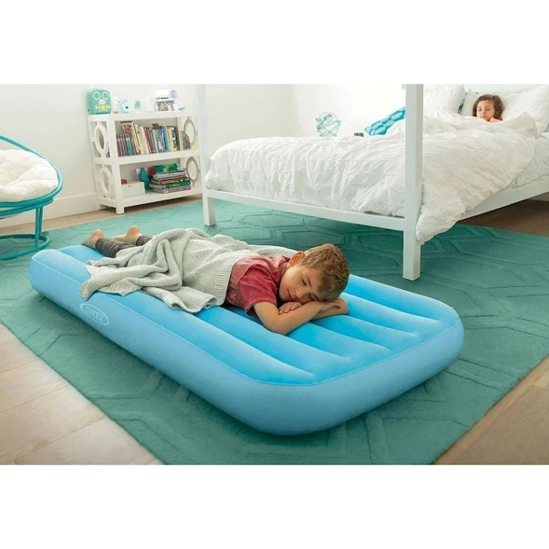 Матрас надувной Intex 66803NP, голубой, 88x157x18 см Матрас надувной Intex 66803NP, голубой, 88x157x18 см