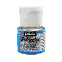 Пудра для декорирования с блестками Pebeo Silver 10 г