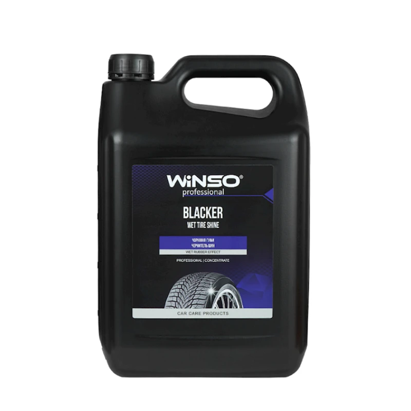 Чернитель шин Winso Blacker Wet Tire Shine 880850 с эффектом влажной резины, 5 л Чернитель шин Winso Blacker Wet Tire Shine 880850 с эффектом влажной резины, 5 л