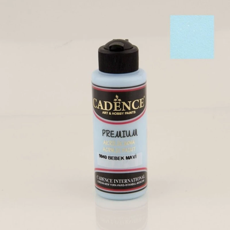 Декоративная акриловая краска Cadence Premium Acrylic Paint 9040 Baby Blue, 120 мл Декоративная акриловая краска Cadence Premium Acrylic Paint 9040 Baby Blue, 120 мл