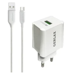 Сетевое зарядное устройство Gerlax GA-01F with Type-C, Белый