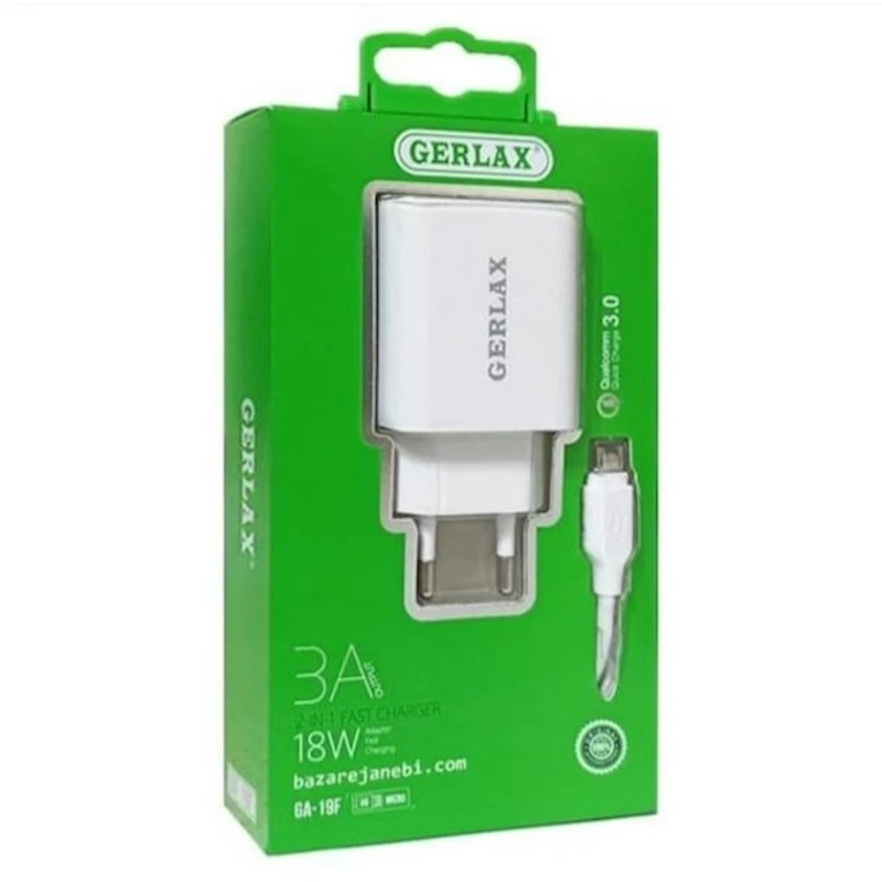 Сетевое зарядное устройство Gerlax GA-01F with Type-C, Белый