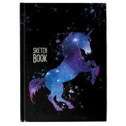 Скетчбук Проф-Пресс Звездный единорог A5, 80 листов, 6+ лет