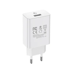 Сетевое зарядное устройство Borofone BA21A 1xUSB 3.0A QC3.0, Белый Сетевое зарядное устройство Borofone BA21A 1xUSB 3.0A QC3.0, Белый