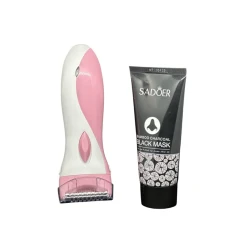 Эпилятор Gertzy Lady + маска от черных точек Sadoer Bamboo Charcoal в подарок