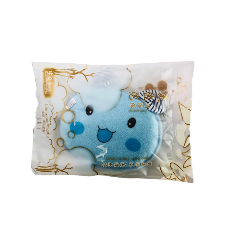 Мочалка Deep Bath Foam Flower, голубая Мочалка Deep Bath Foam Flower, голубая