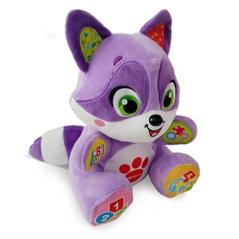 Мягкая игрушка Азбукварик Енотик сказочник, фиолетовая